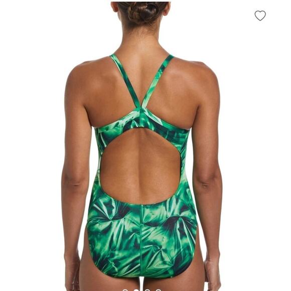 Nike Women's HydraStrong Solar Rise Fastback One Piece Swimsuit Size 26 - Picture 2 of 3